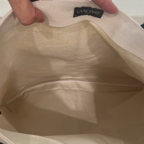 Lancôme canvas tote bag. EUC with Lancôme flower logo - Picture 10 of 10